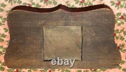 Vintage WWII Military Folk ArtAfrican American Soldier PhotoOOAK Carved Frame