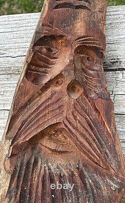 Vintage Wood Carving 18 Big Foot Sasquatch Forest Creature Yeti Folk Art