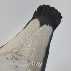 Vintage Wood Hand Carved Duck Decoy 13 Drake Painted Folk Art Detailed 1978