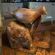 Vintage Carver Evelyn Yonkin Folk Art Carved Wood Bird Old Pine & Butternut Wood
