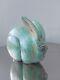 Vintage Folk Art Solid Wood Carved Sculpture Rabbit