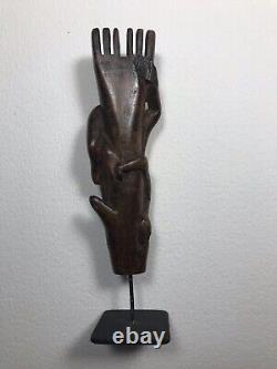 Vintage guatemala slingshot wood carving folk art