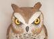 Vintage Owl Decoy Folk Art Wood Figure Carving Aafa