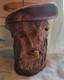 Vtg Carved Wood Face Old Man Tree Trunk Spirit Wall Folk Art Signed Hagans 2007