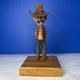 Vtg Cowboy Wood Carving Carved Signed Caricature W Porter 1998 Western Folk Art