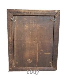 Vtg Folk Art Carved Horse Original F L Collins Mississippi Wall Art Equestrian