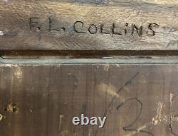 Vtg Folk Art Carved Horse Original F L Collins Mississippi Wall Art Equestrian