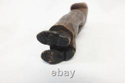 Vtg Hand Carved Man Being Hanged Hangman Noose Western Folk Art Donshea Era