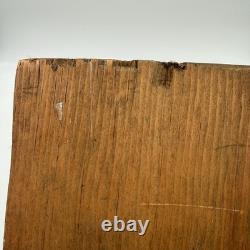 Vtg MCM Hand Carved Folk Art Rooster Wall Wood Panel Rustic Farmhouse 24 Long