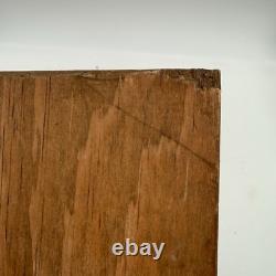 Vtg MCM Hand Carved Folk Art Rooster Wall Wood Panel Rustic Farmhouse 24 Long