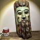 Vtg Mexican Guerrero Carved Wood Maque Lacquer Man Folk Art Dance Mask 20