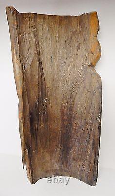 Vtg Wood Face Mask Man Guadeloupe Mexico Folk Art Hand Carved Wall Decor 15.5