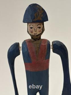 Wirligig Folk Art Carved Wood Revolutionary War Soldier 78 Pennsylvania Vintage