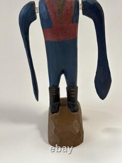 Wirligig Folk Art Carved Wood Revolutionary War Soldier 78 Pennsylvania Vintage