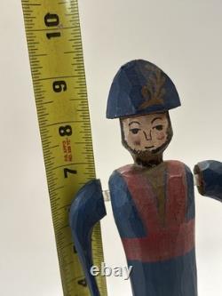 Wirligig Folk Art Carved Wood Revolutionary War Soldier 78 Pennsylvania Vintage