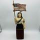 Wolf Creek 1994 Lady Liberty Wood Folk Art Signed Karen Rankin American Flag
