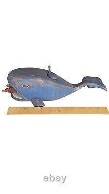 Wolf Creek Jonah And The Whale Eating Movement Wooden Folk Art Hand Carved