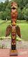 Wonderful Antique/vintage Carved & Painted Folk Art Totem Pole 30 Wyoming