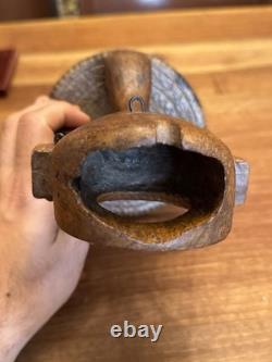 Wood Carved Watch Case 18th Century Folk Art
