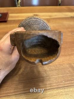 Wood Carved Watch Case 18th Century Folk Art