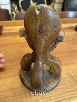 Wood Carved Watch Case 18th Century Folk Art