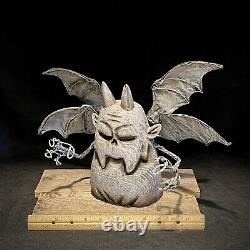 Wood Carving Gargoyle Halloween Decor Folk Art