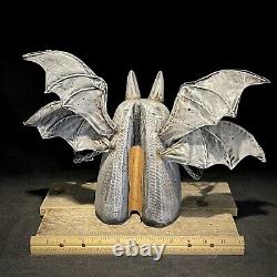 Wood Carving Gargoyle Halloween Decor Folk Art