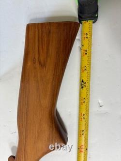 Wood carved single barrel shotgun approximately 40 inches long
