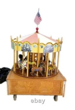 Wooden Hand Carved Carousel From YORK Pennsylvania Artist Great Folk Art Circus