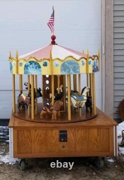 Wooden Hand Carved Carousel From YORK Pennsylvania Artist Great Folk Art Circus
