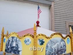 Wooden Hand Carved Carousel From YORK Pennsylvania Artist Great Folk Art Circus