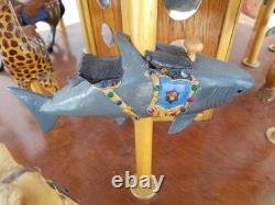 Wooden Hand Carved Carousel From YORK Pennsylvania Artist Great Folk Art Circus