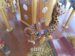 Wooden Hand Carved Carousel From YORK Pennsylvania Artist Great Folk Art Circus