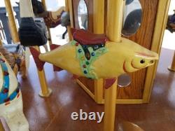 Wooden Hand Carved Carousel From YORK Pennsylvania Artist Great Folk Art Circus