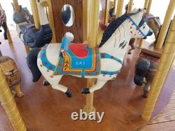 Wooden Hand Carved Carousel From YORK Pennsylvania Artist Great Folk Art Circus