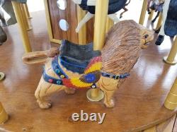 Wooden Hand Carved Carousel From YORK Pennsylvania Artist Great Folk Art Circus
