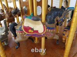 Wooden Hand Carved Carousel From YORK Pennsylvania Artist Great Folk Art Circus