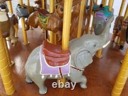 Wooden Hand Carved Carousel From YORK Pennsylvania Artist Great Folk Art Circus