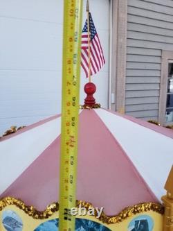 Wooden Hand Carved Carousel From YORK Pennsylvania Artist Great Folk Art Circus