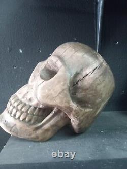 Wooden Skull = Hand Carved Guatemalan Folk Art