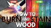 Woodworking Art Get Amazing Results With Color Stain Shou Sugi Ban