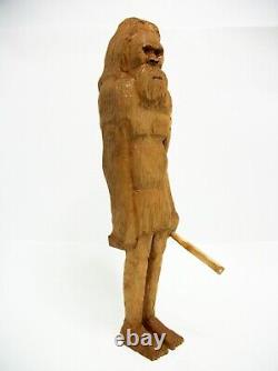 YOWIE of Australia-My hand carved 13 fig, signed, cherry wood (natural tone)