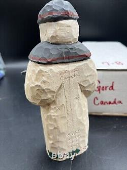1994 Gord Canada Claus Lancy Smith Art Populaire Sculpté Père Noël Collection Vieux Monde
