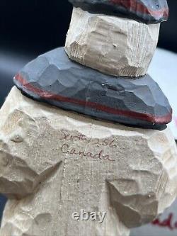 1994 Gord Canada Claus Lancy Smith Art Populaire Sculpté Père Noël Collection Vieux Monde