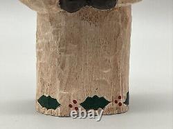 1994 Gord Canada Claus Lancy Smith Santa en bois sculpté Art populaire Collection Vieux Monde