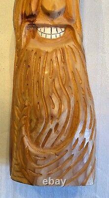 22 Cypress Knee Wood Spirit Leprechaun Elf Sculpté À La Main Par Nc Artist J. D. Price
