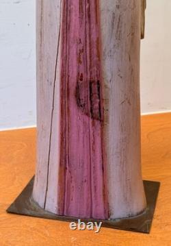 23 Sarreid Italie Femme Victorienne Poupée en Bois Sculpture Statue Art Populaire Vintage Mcm