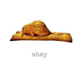Adrien Arpin Art populaire Sculpture sur bois de castor Québec