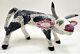 Alébrije En Bois Mexicain, Vache Sculptée Et Peinte à La Main D'oaxaca 10x8 Signée
