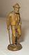 Ancienne Sculpture Figurale Ancienne Barbue Homme Canne Sculpture En Bois Statue Art Populaire